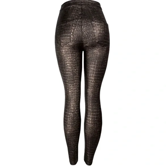 BUNDLE DEAL❗️Wristlet In Signature Canvas and High-Waisted Faux Snake Skin Pants - Picture 10 of 11